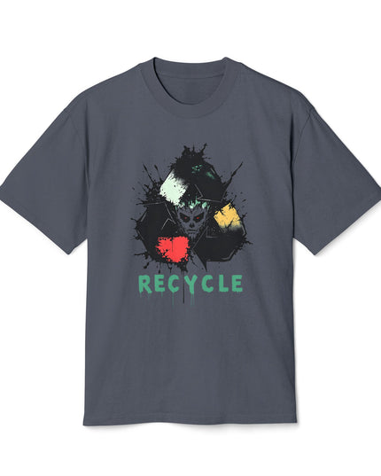 The 'Recycle More Humans' v2 T-Shirt, Eco-Friendly Graphic Tee, Save the Earth Apparel, Sustainable Clothing, Upcycled Materials Shirt