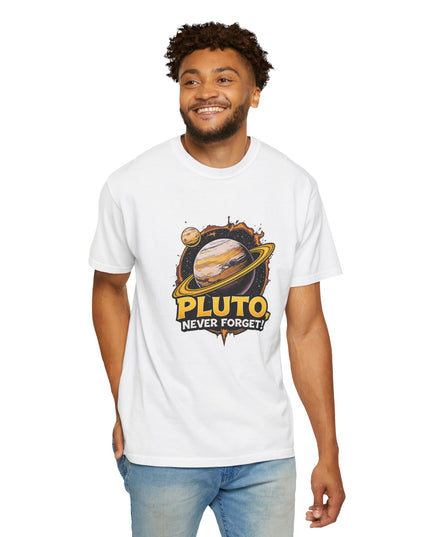 The 'Pluto, Never Forget!' Cart  Unisex Garment-Dyed T-shirt
