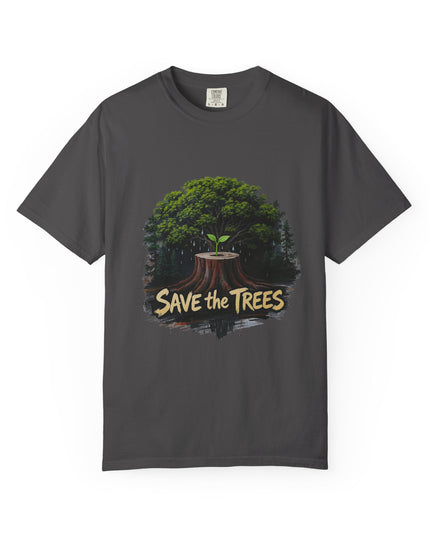 The  'Save The Trees!'  Crying Trees Unisex Garment-Dyed T-shirt
