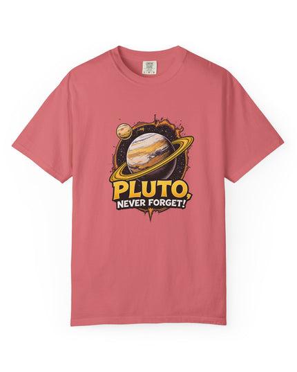 The 'Pluto, Never Forget!' Cart  Unisex Garment-Dyed T-shirt