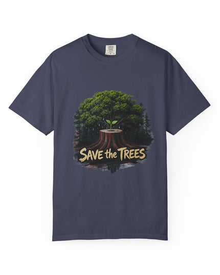 The  'Save The Trees!'  Crying Trees Unisex Garment-Dyed T-shirt