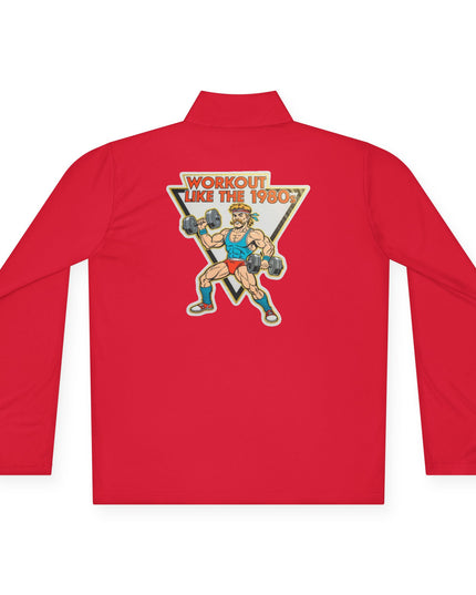 The 'Workout Like The 1980s' Muscle Man Quarter-Zip Pullover