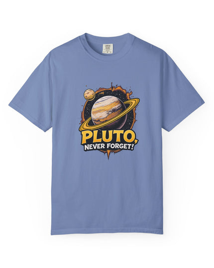The 'Pluto, Never Forget!' Cart  Unisex Garment-Dyed T-shirt