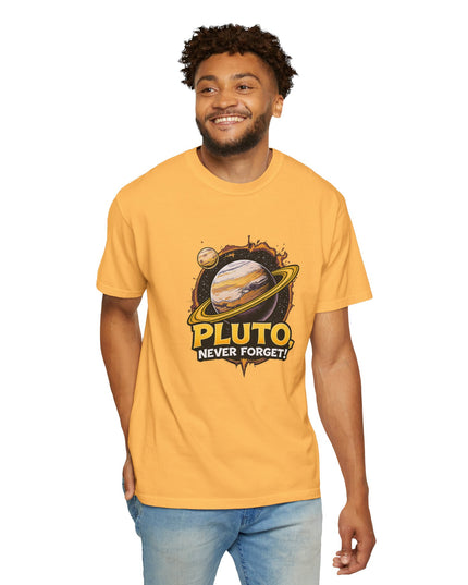 The 'Pluto, Never Forget!' Cart  Unisex Garment-Dyed T-shirt