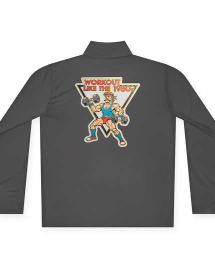 The 'Workout Like The 1980s' Muscle Man Quarter-Zip Pullover