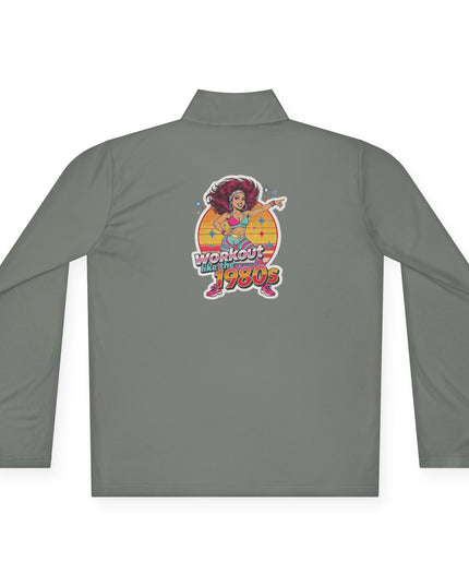 The 'Workout Like The 1980s' Workout Girl Quarter-Zip Pullover