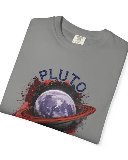 The 'Pluto, Never Forget!' Dram  Unisex Garment-Dyed T-shirt