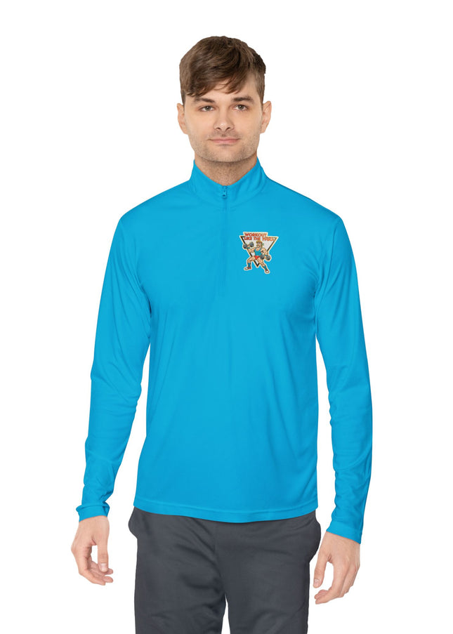 The 'Workout Like The 1980s' Muscle Man Quarter-Zip Pullover