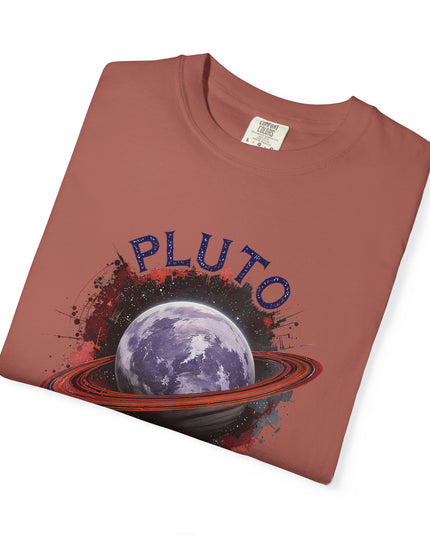 The 'Pluto, Never Forget!' Dram  Unisex Garment-Dyed T-shirt