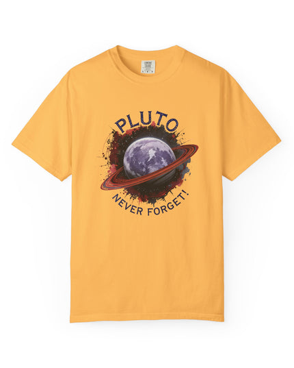 The 'Pluto, Never Forget!' Dram  Unisex Garment-Dyed T-shirt
