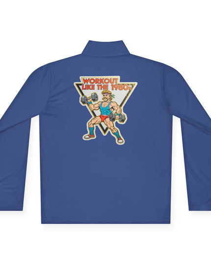 The 'Workout Like The 1980s' Muscle Man Quarter-Zip Pullover