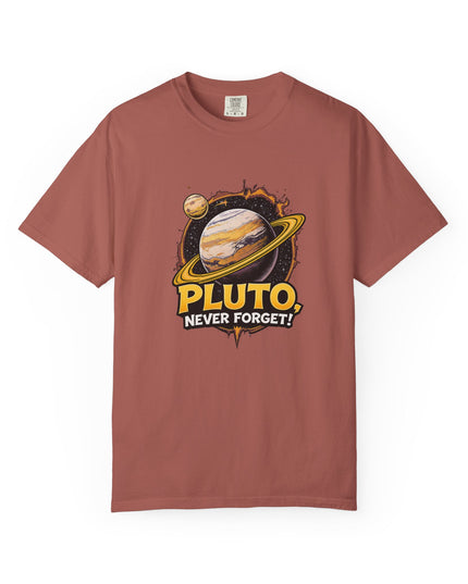 The 'Pluto, Never Forget!' Cart  Unisex Garment-Dyed T-shirt
