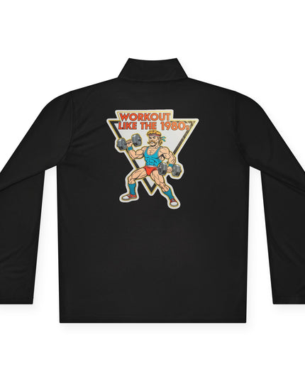 The 'Workout Like The 1980s' Muscle Man Quarter-Zip Pullover