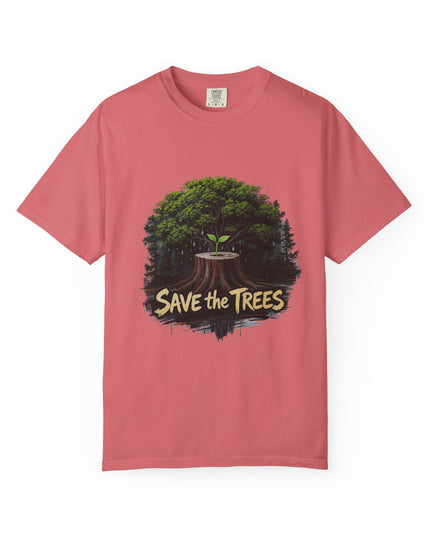 The  'Save The Trees!'  Crying Trees Unisex Garment-Dyed T-shirt
