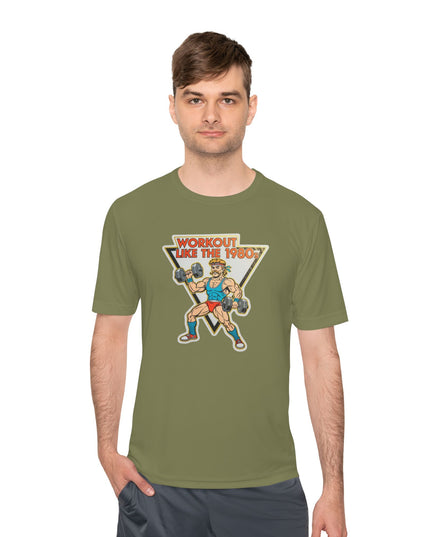 The 'Workout Like The 1980s' Muscle Man Workout Shirt