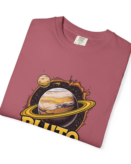 The 'Pluto, Never Forget!' Cart  Unisex Garment-Dyed T-shirt