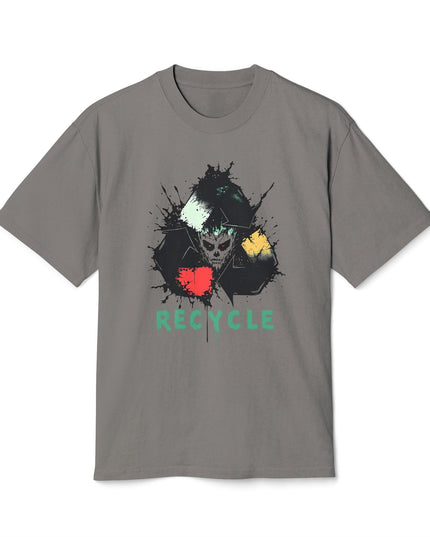 The 'Recycle More Humans' v2 T-Shirt, Eco-Friendly Graphic Tee, Save the Earth Apparel, Sustainable Clothing, Upcycled Materials Shirt