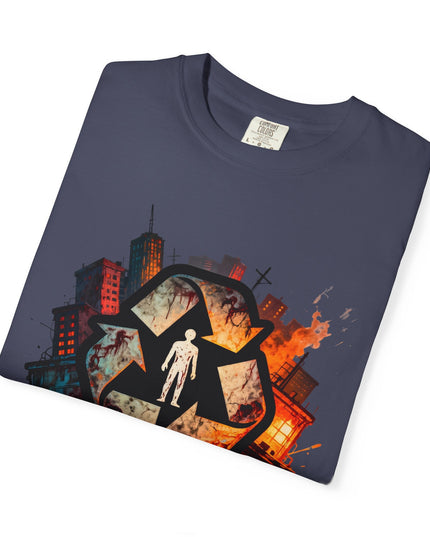 The 'Recycle More Humans!' Urban  Unisex Garment-Dyed T-shirt