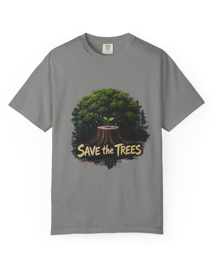 The  'Save The Trees!'  Crying Trees Unisex Garment-Dyed T-shirt