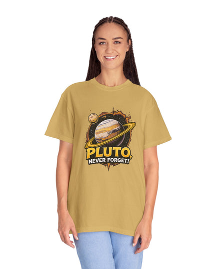 The 'Pluto, Never Forget!' Cart  Unisex Garment-Dyed T-shirt