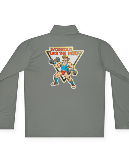 The 'Workout Like The 1980s' Muscle Man Quarter-Zip Pullover