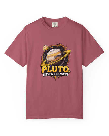 The 'Pluto, Never Forget!' Cart  Unisex Garment-Dyed T-shirt