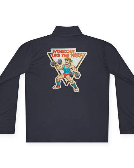 The 'Workout Like The 1980s' Muscle Man Quarter-Zip Pullover