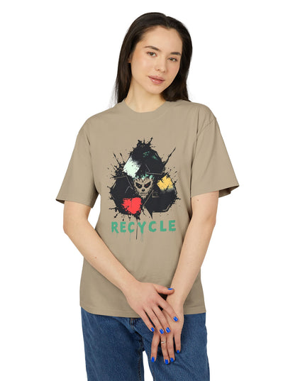The 'Recycle More Humans' v2 T-Shirt, Eco-Friendly Graphic Tee, Save the Earth Apparel, Sustainable Clothing, Upcycled Materials Shirt
