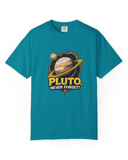 The 'Pluto, Never Forget!' Cart  Unisex Garment-Dyed T-shirt
