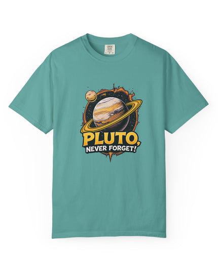 The 'Pluto, Never Forget!' Cart  Unisex Garment-Dyed T-shirt