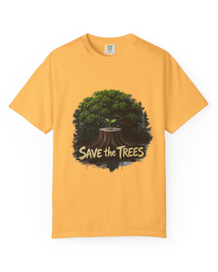 The  'Save The Trees!'  Crying Trees Unisex Garment-Dyed T-shirt