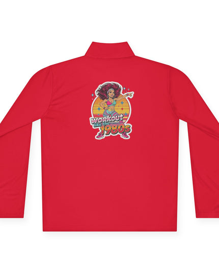 The 'Workout Like The 1980s' Workout Girl Quarter-Zip Pullover