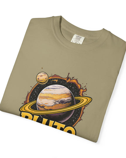 The 'Pluto, Never Forget!' Cart  Unisex Garment-Dyed T-shirt