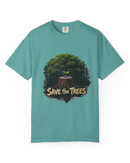 The  'Save The Trees!'  Crying Trees Unisex Garment-Dyed T-shirt