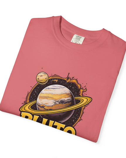 The 'Pluto, Never Forget!' Cart  Unisex Garment-Dyed T-shirt