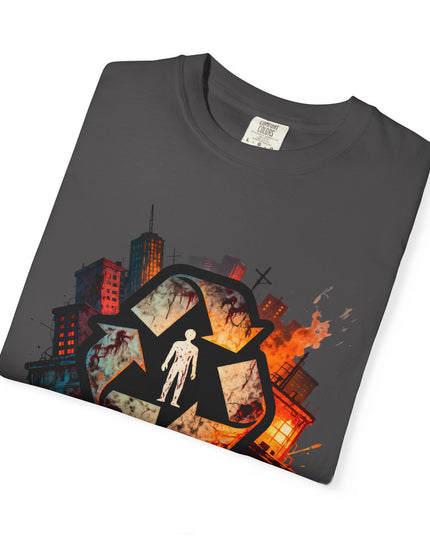 The 'Recycle More Humans!' Urban  Unisex Garment-Dyed T-shirt