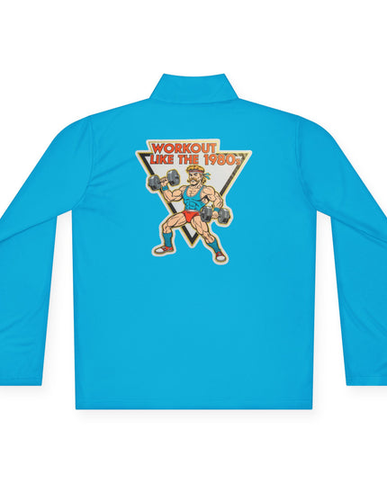 The 'Workout Like The 1980s' Muscle Man Quarter-Zip Pullover