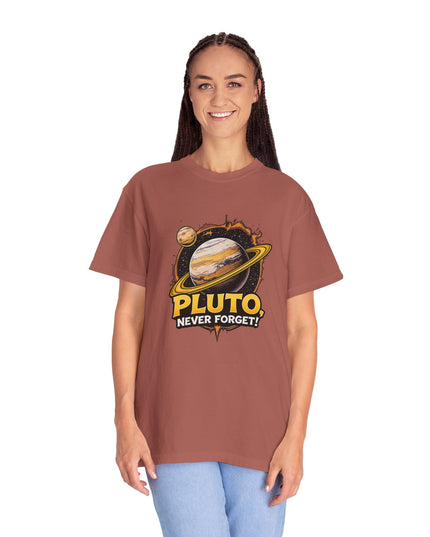 The 'Pluto, Never Forget!' Cart  Unisex Garment-Dyed T-shirt