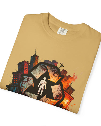 The 'Recycle More Humans!' Urban  Unisex Garment-Dyed T-shirt