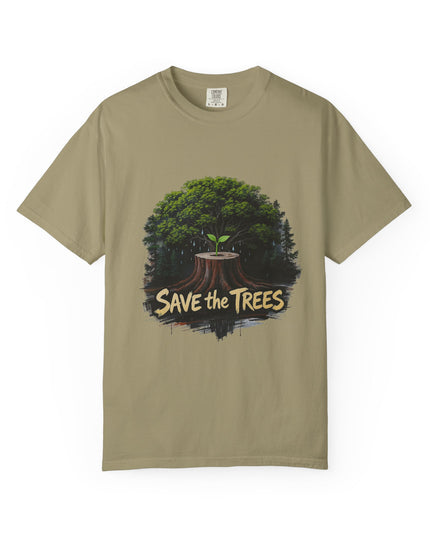 The  'Save The Trees!'  Crying Trees Unisex Garment-Dyed T-shirt