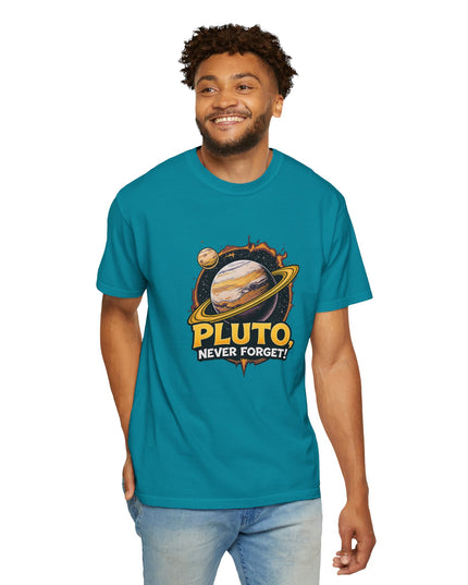 The 'Pluto, Never Forget!' Cart  Unisex Garment-Dyed T-shirt