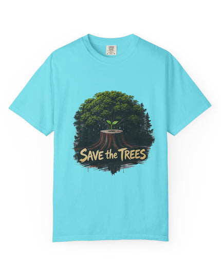 The  'Save The Trees!'  Crying Trees Unisex Garment-Dyed T-shirt