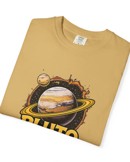 The 'Pluto, Never Forget!' Cart  Unisex Garment-Dyed T-shirt