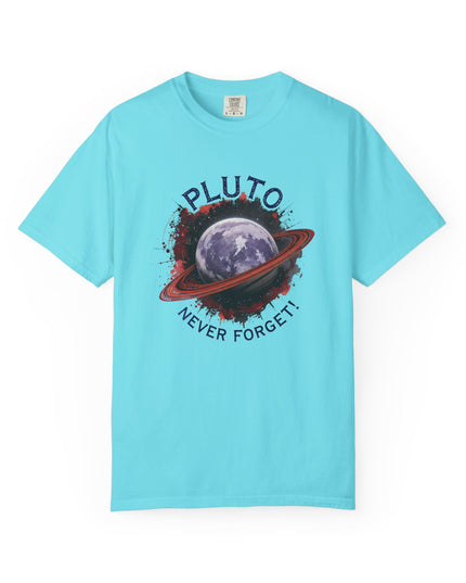 The 'Pluto, Never Forget!' Dram  Unisex Garment-Dyed T-shirt