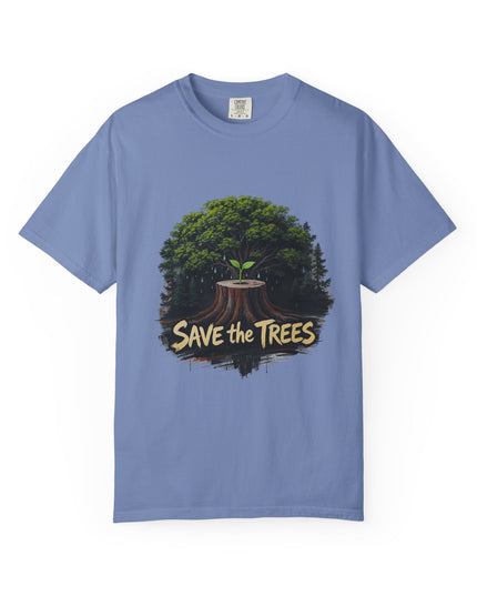 The  'Save The Trees!'  Crying Trees Unisex Garment-Dyed T-shirt