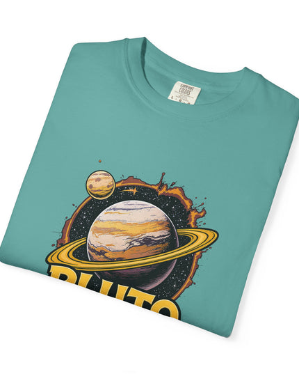 The 'Pluto, Never Forget!' Cart  Unisex Garment-Dyed T-shirt