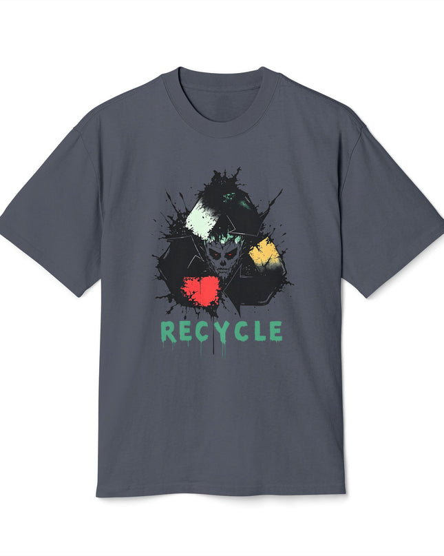 The 'Recycle More Humans' v2 T-Shirt, Eco-Friendly Graphic Tee, Save the Earth Apparel, Sustainable Clothing, Upcycled Materials Shirt