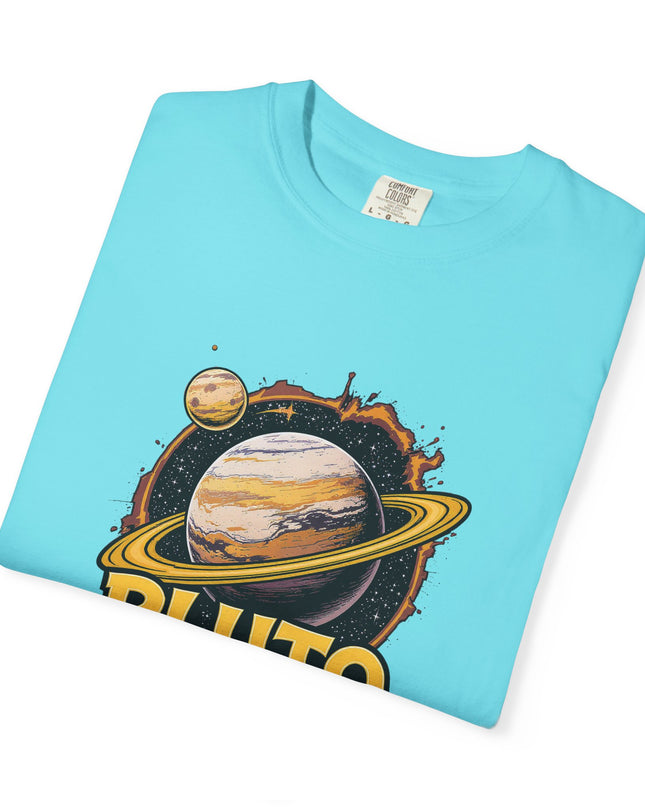 The 'Pluto, Never Forget!' Cart  Unisex Garment-Dyed T-shirt