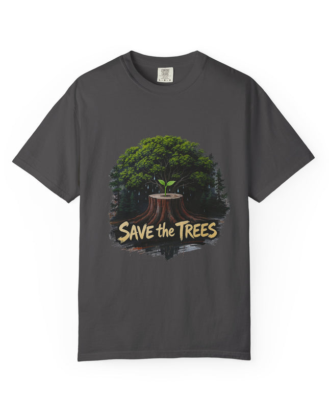 The  'Save The Trees!'  Crying Trees Unisex Garment-Dyed T-shirt