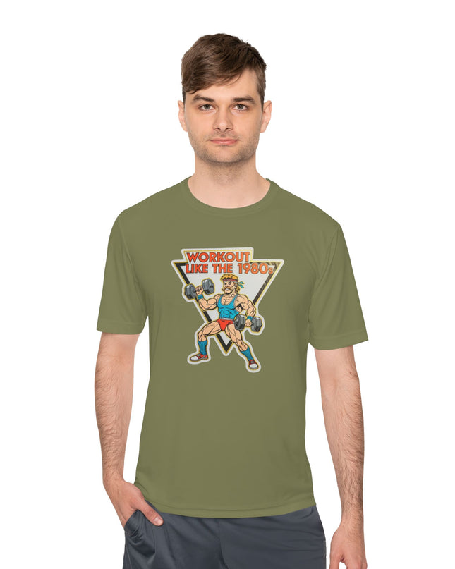 The 'Workout Like The 1980s' Muscle Man Workout Shirt